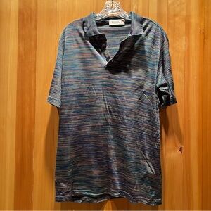 Vintage Missoni Sport Multicolor Striped Shirt